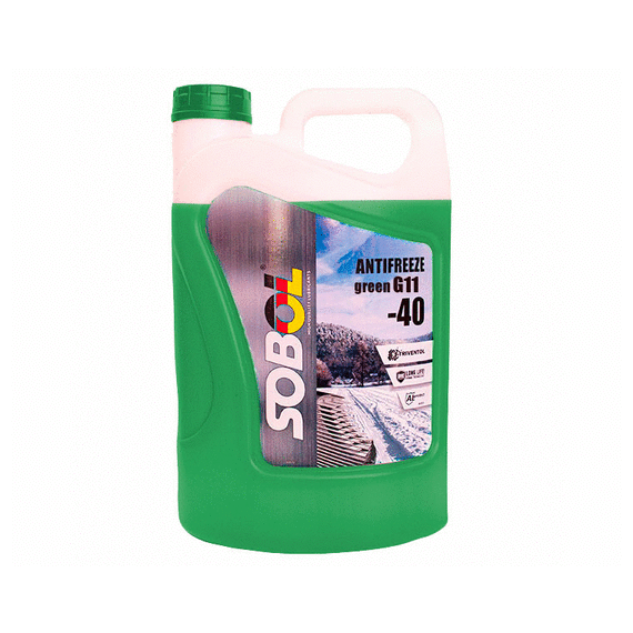 АНТИФРИЗ -40 G-11 ЗЕЛЕНЫЙ 5Л SOBOL NEW