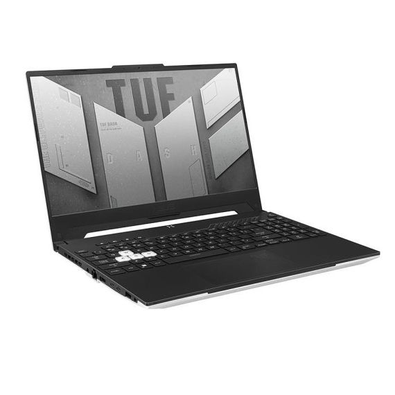 НОУТБУК ASUS TUF DASH F15 FX517ZM MOONLIGHT WHITE, 15.6 DISPLAY/ INTEL I5-12450H 3.3-4.4GHZ/16GB DDR5/M.2 NVME 512GB SSD/GEFORCE RTX3060 6GB GDDR6/WIFI 6 802.11AX/BT5.1/USB TYPE C/HDMI/BACKLIT KEYB/15.6 FHD IPS LED-BACKLIT 144HZ (1920X1080)/NOOS/GAMING FX