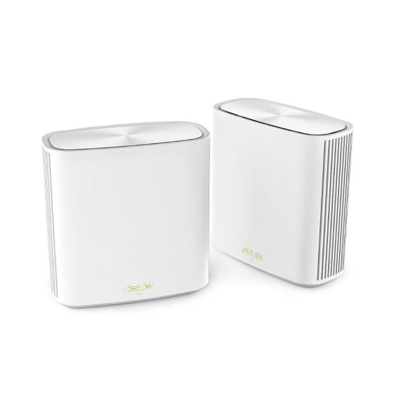 БЕСПРОВОДНОЙ WIFI РОУТЕР ASUS ZENWIFI XD6 WIFI SYSTEM (XD6 2 PACK), WHITE, WIFI 6 802.11AX MESH SYSTEM, WIRELESS-AX5400 574 MBPS+4804, DUAL BAND 2.4GHZ/5GHZ FOR UP TO SUPER-FAST 5.4GBPS, WAN:1XRJ45 LAN: 3XRJ45 10/100/1000 (ROUTER WIRELESS WIFI/БЕСПРОВОДНО