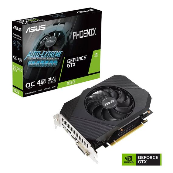 ВИДЕОКАРТА ASUS PH-GTX1650-O4GD6-P-V2, GEFORCE GTX1650 4GB GDDR6, 128-BIT, GPU/MEM CLOCK 1635/12002MHZ, PCI-EXPRESS 3.0, DVI/HDMI/DISPLAY PORT (PLACA VIDEO/ВИДЕОКАРТА)