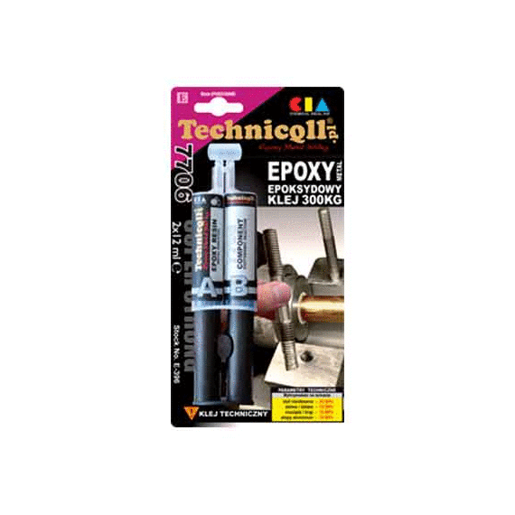 ЭПОКСИДНЫЙ КЛЕЙ ДЛЯ МЕТАЛЛА TECHNICQLL E-396 300KG 2X12 ML