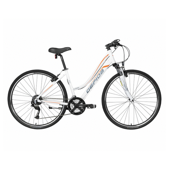 ВЕЛОСИПЕД ГОРОДСКОЙ ЖЕНСКИЙ ALBOIN 300CRS 28" L-24S РОСТ-48 БЕЛО-ОРАНЖЕВЫЙ