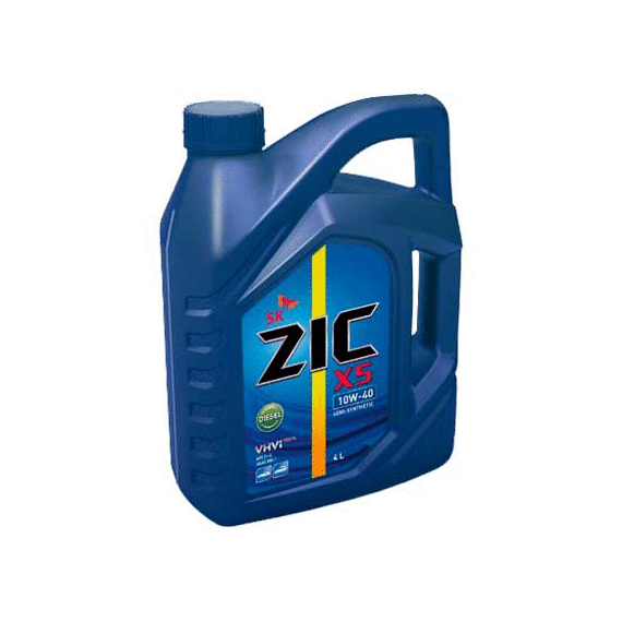 МОТОРНОЕ МАСЛО ZIC X5 10W-40 DIESEL 4Л