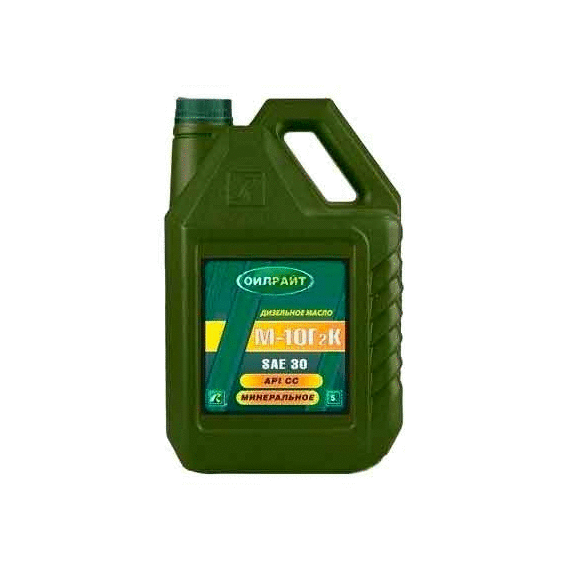 МАСЛО МОТОРНОЕ OILRIGHT М10Г2К SAE 30 5Л