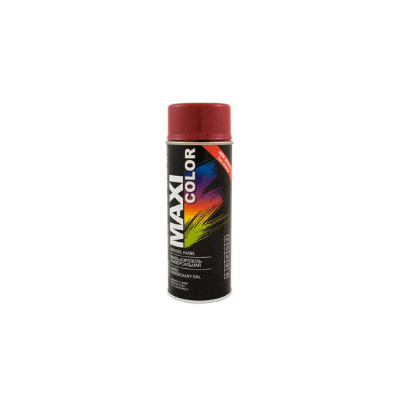 ЭМАЛЬ-АЭРОЗОЛЬ MX3003 MAXI COLOR RAL3003 ТЕМНО КРАСНЫЙ  400ML