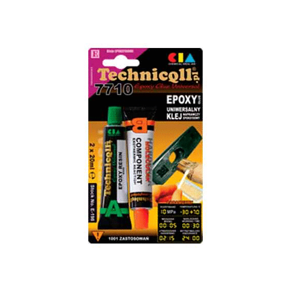 УНИВЕРСАЛЬНЫЙ ЭПОКСИДНЫЙ КЛЕЙ TECHNICQLL E-198 2X20ML