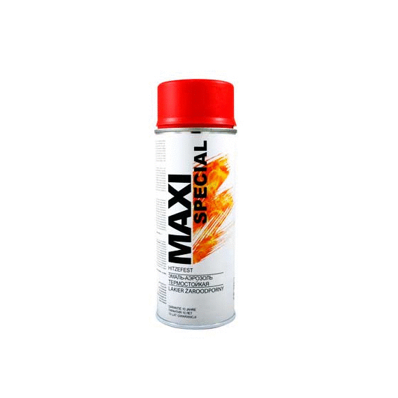 ТЕРМОСТОЙКАЯ КРАСКА MAXI COLOR RAL0015 КРАСНАЯ 400ML