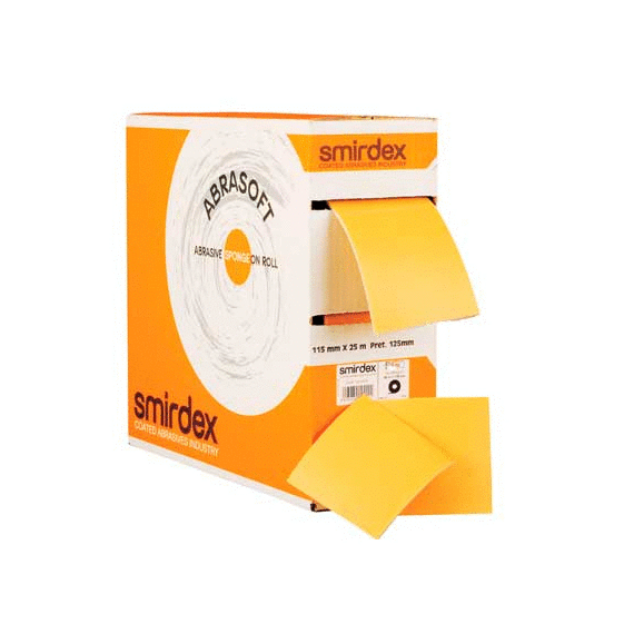 НАЖДАЧНАЯ БУМАГА ОТРЫВНЫЕ ЛИСТЫ H115X125MM ГУБКА ABRASOFT P-600 12,5 СМ 1 ЛИСТ