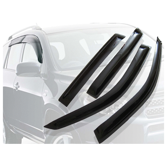 ДЕФЛЕКТОРЫ БОКОВЫХ ОКОН (ВЕТРОВИКИ) ДЛЯ VW TOUAREG I 2003-2007; 2007