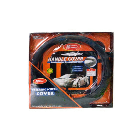 ОПЛЁТКА НА РУЛЬ КОЖ. NC-09-396 BLACK-L