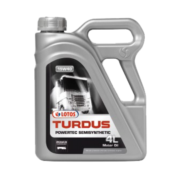 МАСЛА ЕВРОПЕЙСКОГО КАЧЕСТВА LOTOS TURDUS POWERTEC SEMISYNTETIC 15W40 4Л
