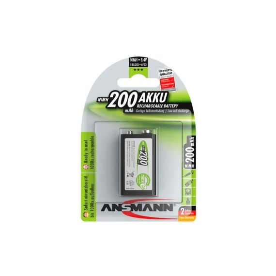 ANSMANN MAXE NIMH 9V-BLOCK E 200MAH