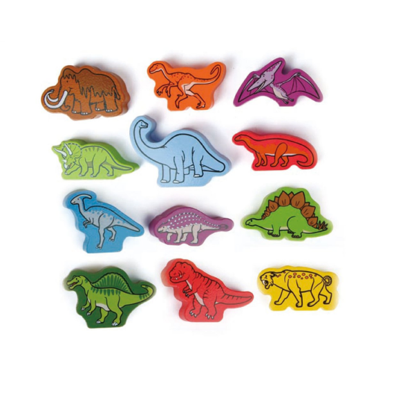 HAPE E0910B ДЕРЕВЯННЫЙ НАБОР: ШНУРОВКА ДИНОЗАВРЫ