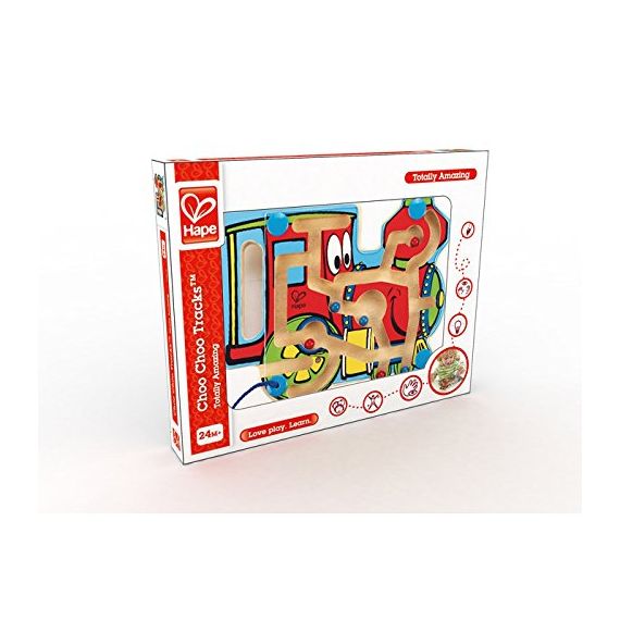HAPE E1701A ДЕРЕВЯННЫЙ ПОЕЗД ЧУ-ЧУ - МАГНИТНЫЙ ЛАБИРИНТ-ГОЛОВОЛОМКА