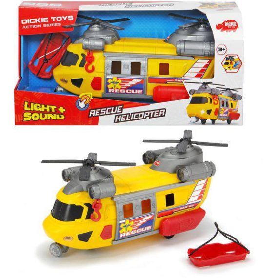 DICKIE 3306004 ФУНКЦИОНАЛЬНЫЙ ВЕРТОЛЕТ "СЛУЖБА СПАСЕНИЯ", 30 СМ