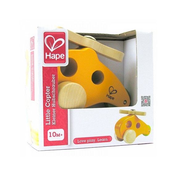 HAPE E0051A ДЕРЕВЯННАЯ ИГРУШКА "МАЛЕНЬКИЙ ВЕРТОЛЕТ"