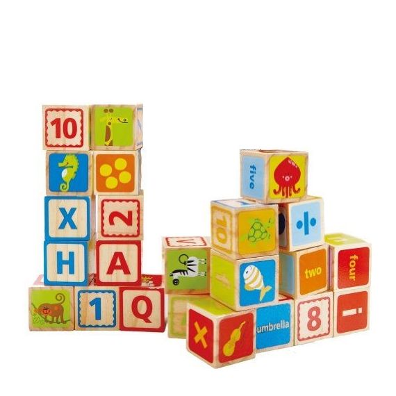 HAPE E0419A ДЕРЕВЯННАЯ ИГРУШКА - КУБИКИ ABC