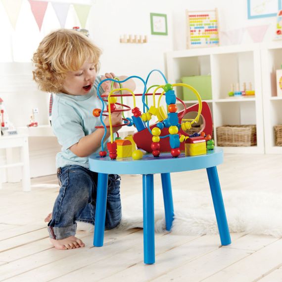 HAPE E1805A  ДЕРЕВЯННАЯ ИГРУШКА - РАЗВИВАЮЩИЙ СТОЛ ДЛЯ ИГРЫ "ОКЕАН" OCEAN ADVENTURE TABLE
