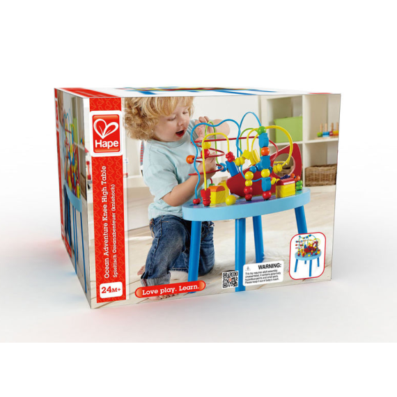 HAPE E1805A  ДЕРЕВЯННАЯ ИГРУШКА - РАЗВИВАЮЩИЙ СТОЛ ДЛЯ ИГРЫ "ОКЕАН" OCEAN ADVENTURE TABLE