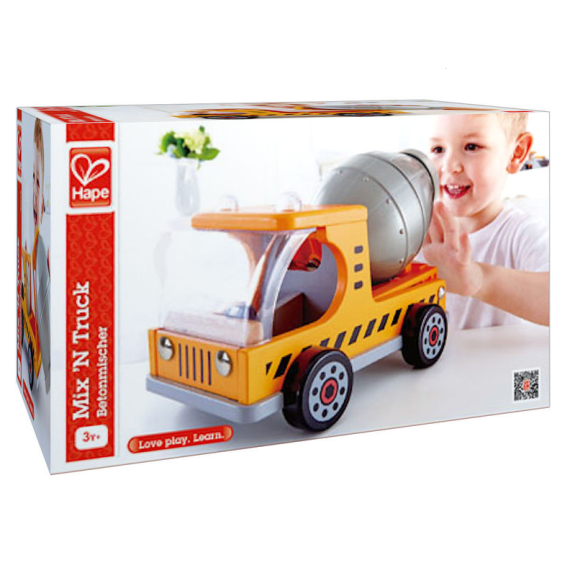 HAPE E3018A ДЕРЕВЯННАЯ ИГРУШКА. БЕТОНОМЕШАЛКА
