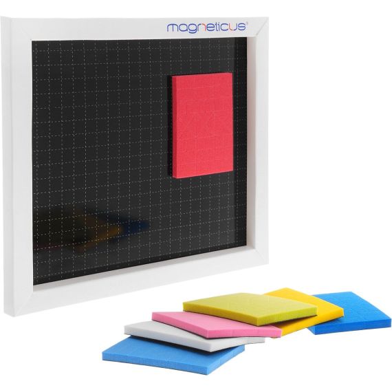 MAGNETICUS MM-220 РАЗВИВАЮЩИЙ НАБОР / КОНСТРУКТОР МАГНИТНАЯ МОЗАИКА 7 ЦВЕТОВ, ЛИСТОК С ПРИМЕРАМИ