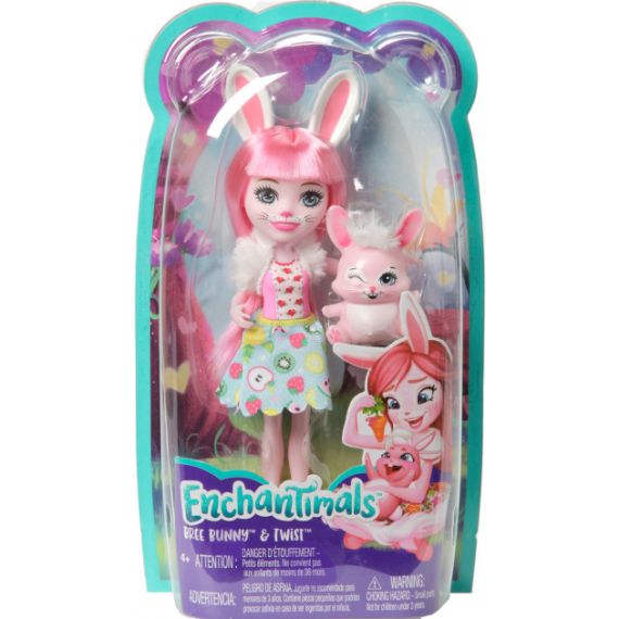 MATTEL ENCHANTIMALS FXM73 КУКЛА MATTEL ENCHANTIMALS КРОЛИК БРИ И ЕЕ ПИТОМЕЦ