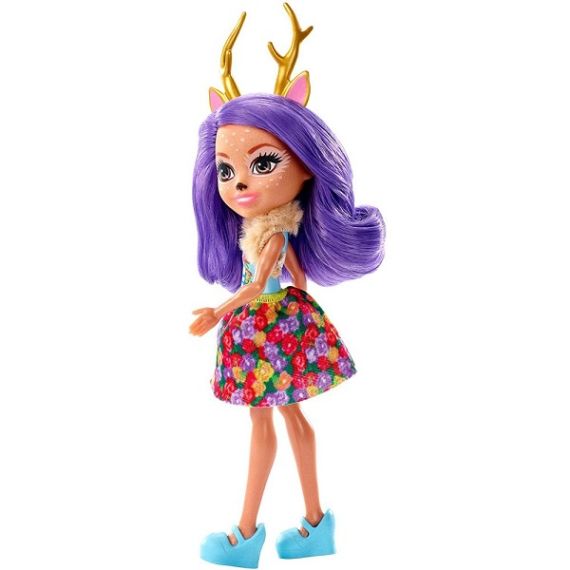 MATTEL ENCHANTIMALS FXM75 КУКЛА С ПИТОМЦЕМ ДАНЕССА ОЛЕНИЯ NEW, 15 СМ