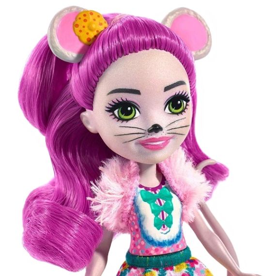 MATTEL ENCHANTIMALS FXM76 КУКЛА С ПИТОМЦЕМ МЫШКА МАЙЛА NEW, 15 СМ