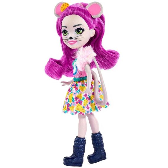 MATTEL ENCHANTIMALS FXM76 КУКЛА С ПИТОМЦЕМ МЫШКА МАЙЛА NEW, 15 СМ