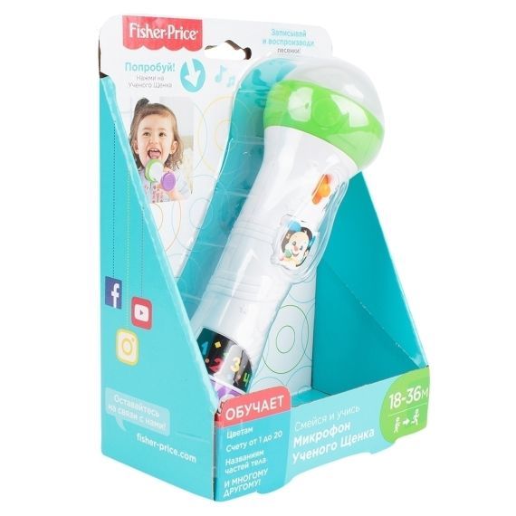 MATTEL FISHER-PRICE FTF66 УЧЕНЫЙ МИКРОФОН ( РУС )