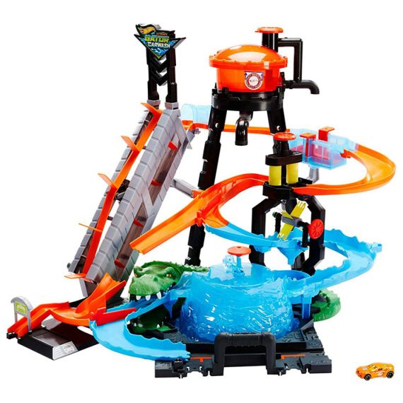 MATTEL HOT WHEELS  FTB67 ИГРОВОЙ НАБОР HOT WHEELS ВЗРЫВ ЦВЕТОВ ВОДОНАПОРНАЯ БАШНЯ