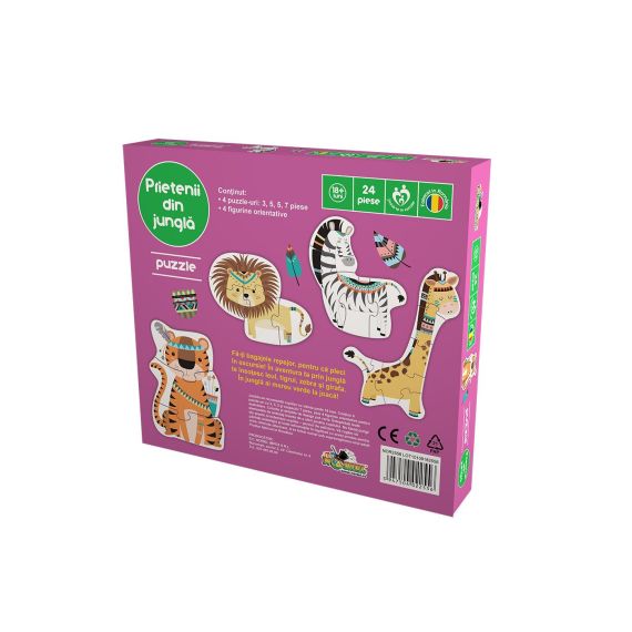 NORIEL NOR2556 ПАЗЛЫ PREMIUM - ДРУЗЬЯ ИЗ ДЖУНГЛЕЙ