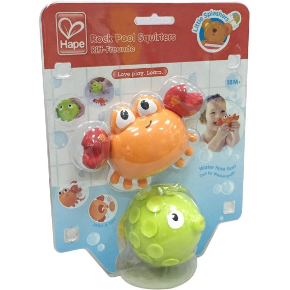 HAPE E0208A  ИГРОВОЙ НАБОР ДЛЯ ВАННОЙ “ROCK POOL SQUIRTERS”