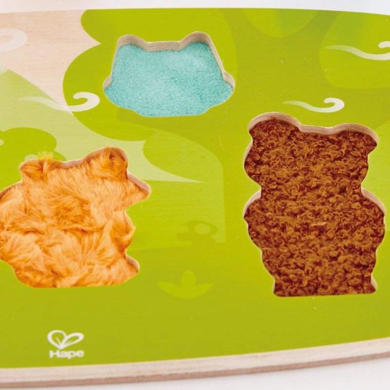 HAPE E1621A ПАЗЛ ТАКТИЛЬНЫЙ "ЛЕСНЫЕ ЖИВОТНЫЕ"