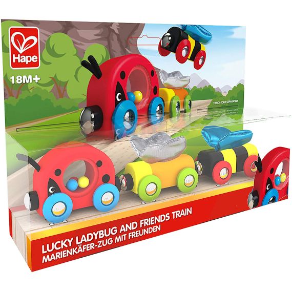 HAPE E3806A ДЕРЕВЯННЫЙ ПОЕЗД "НАСЕКОМЫЕ"