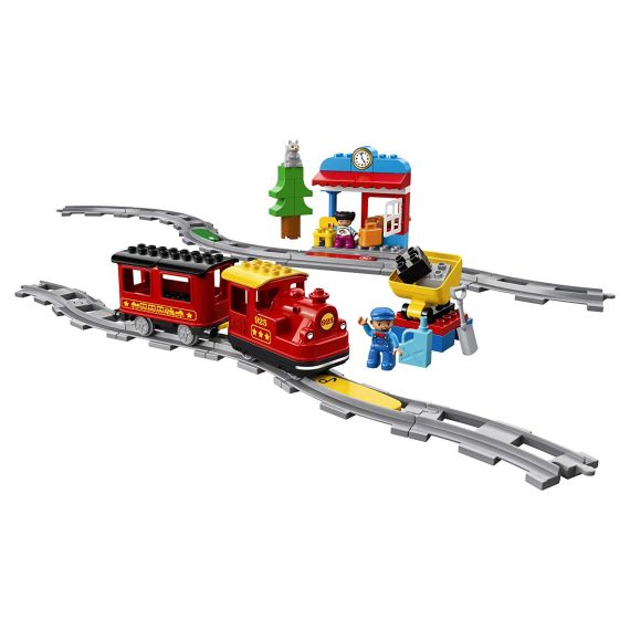 LEGO DUPLO 10874 "STEAM TRAIN"  ПОЕЗД НА ПАРОВОЙ ТЯГЕ
