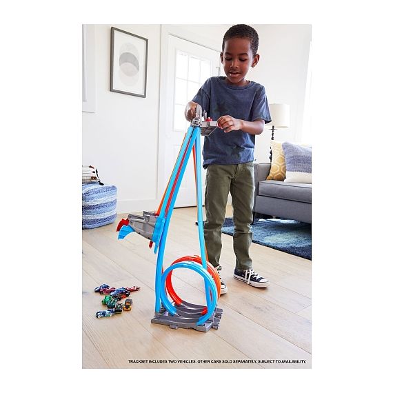 MATTEL HOT WHEELS GFH85 АВТОМОБИЛЬНЫЙ ТРЕК MATTEL HOT WHEELS ДВОЙНАЯ ПЕТЛЯ