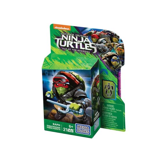 MATTEL MEGA BLOKS DPW12 ФИГУРКА ПЕРСОНАЖА ФИЛЬМА ЧЕРЕПАШКИ НИНДЗЯ II MEGA TOY