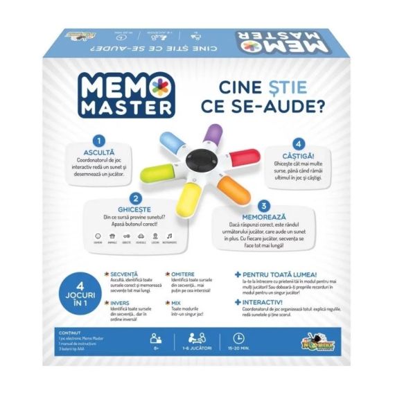 NORIEL INT_N0694 ИНТЕРАКТИВНАЯ ИГРА MEMO MASTER - КТО ЗНАЕТ, ЧТО СЛЫШНО?