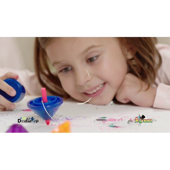 NORIEL INT_N0762 ВОЛЧОК, КОТОРЫЙ РИСУЕТ, DOODLETOP DESIGN KIT, МАЛЕНЬКИЙ ХУДОЖНИК