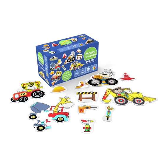 NORIEL NOR4079 ПАЗЛ 4 В 1 “РАБОЧИЕ МАШИНЫ” 32 ЭЛЕМЕНТА