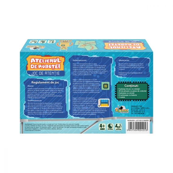 NORIEL NOR4253 НАСТОЛЬНАЯ ИГРА "МАГАЗИН РОБОТОВ"
