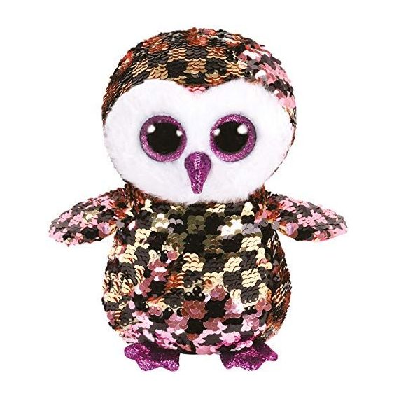 TY TY36673 МЯГКАЯ ИГРУШКА СОВА CHECKS 15СМ