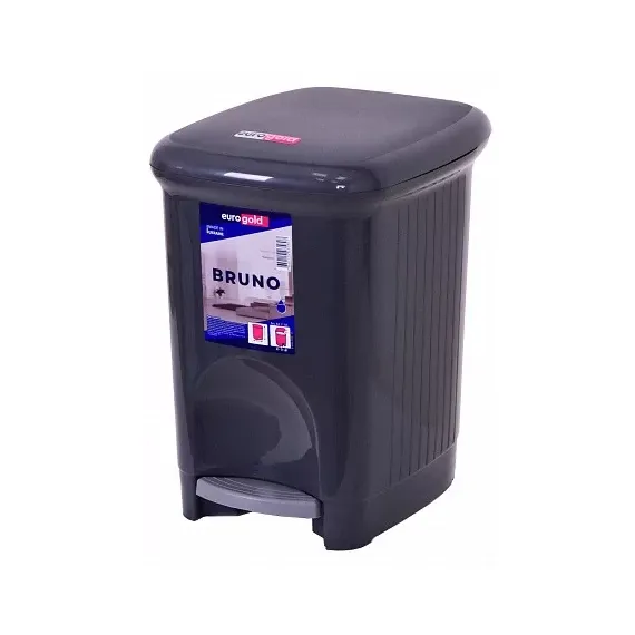 COS GUNOI PLASTIC BRUNO 16.0 L, CU PEDALA, BLACK