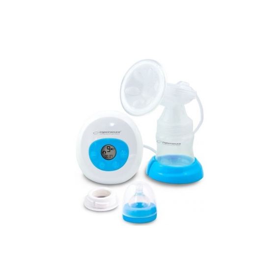 BREAST PUMP ELECTRIC ESPERANZA BEBITA ECM001B, PRESSURE: 0.32 BAR, 2 WORKING MODES: STIMULATION AND SUCTION, 9 SUCTION LEVELS, 5 STIMULATION LEVELS, B