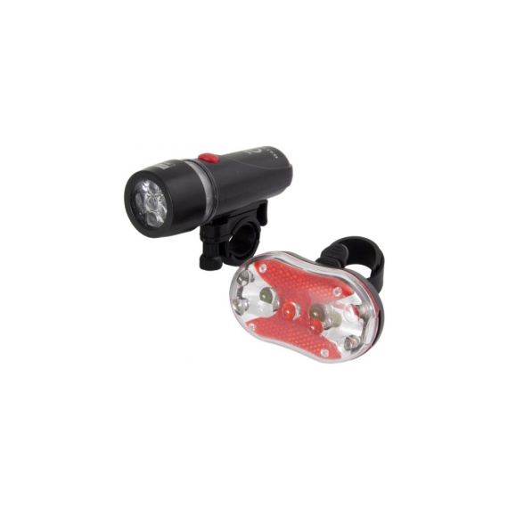 BIKE FRONT&TAIL LED LIGHT ESPERANZA EOT015 ALPHECCA, POWER SUPPLY: 4 AAA + 2 AAA BATTERIES, NOT INCLUDED