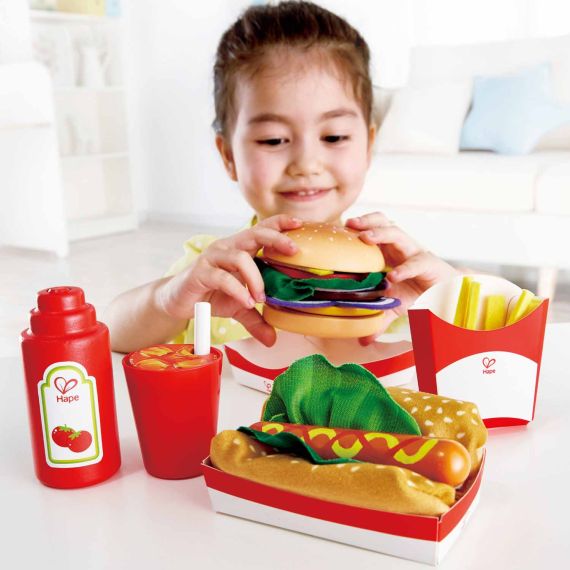 HAPE E3160B -  ИГРОВОЙ НАБОР HAPE KID'S FAST FOOD SET