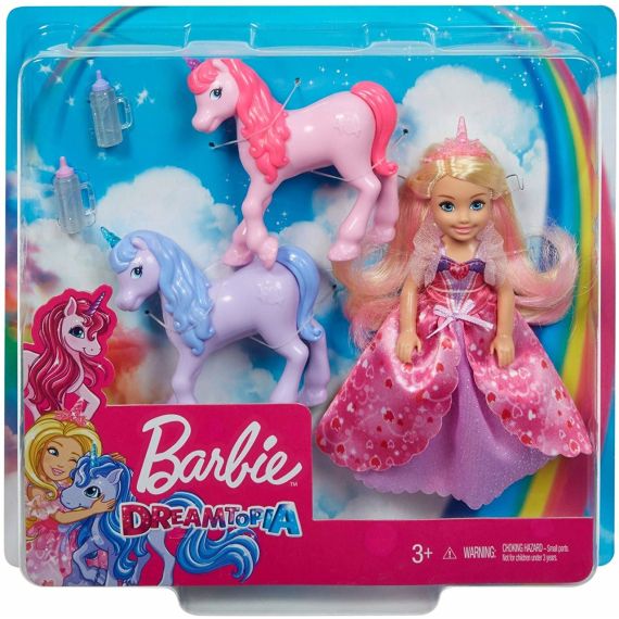 MATTEL BARBIE DREAMTOPIA GJK17 ИГРОВОЙ НАБОР ,,ЧЕЛСИ И ЕДИНОРОГИ''