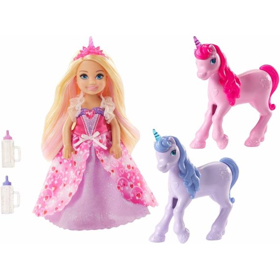 MATTEL BARBIE DREAMTOPIA GJK17 ИГРОВОЙ НАБОР ,,ЧЕЛСИ И ЕДИНОРОГИ''