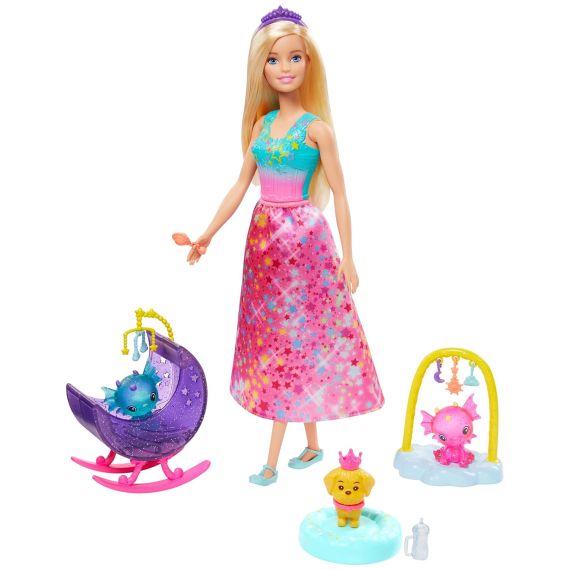 MATTEL BARBIE DREAMTOPIA GJK49 ИГРОВОЙ НАБОР ,,ЗАБОТЛИВАЯ ПРИНЦЕССА"